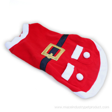 waistband pocket classic dog clothes pet Christmas coat